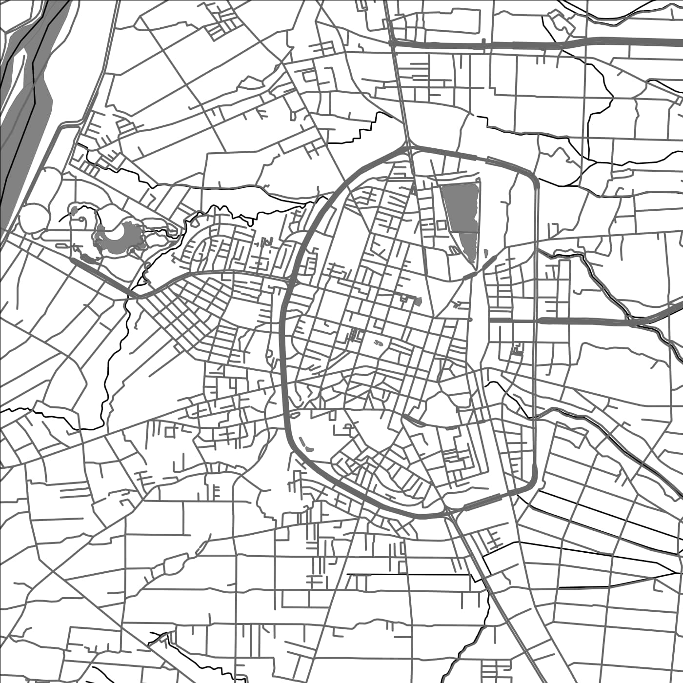 ROAD MAP OF LUODONG, TAIWAN BY MAPBAKES