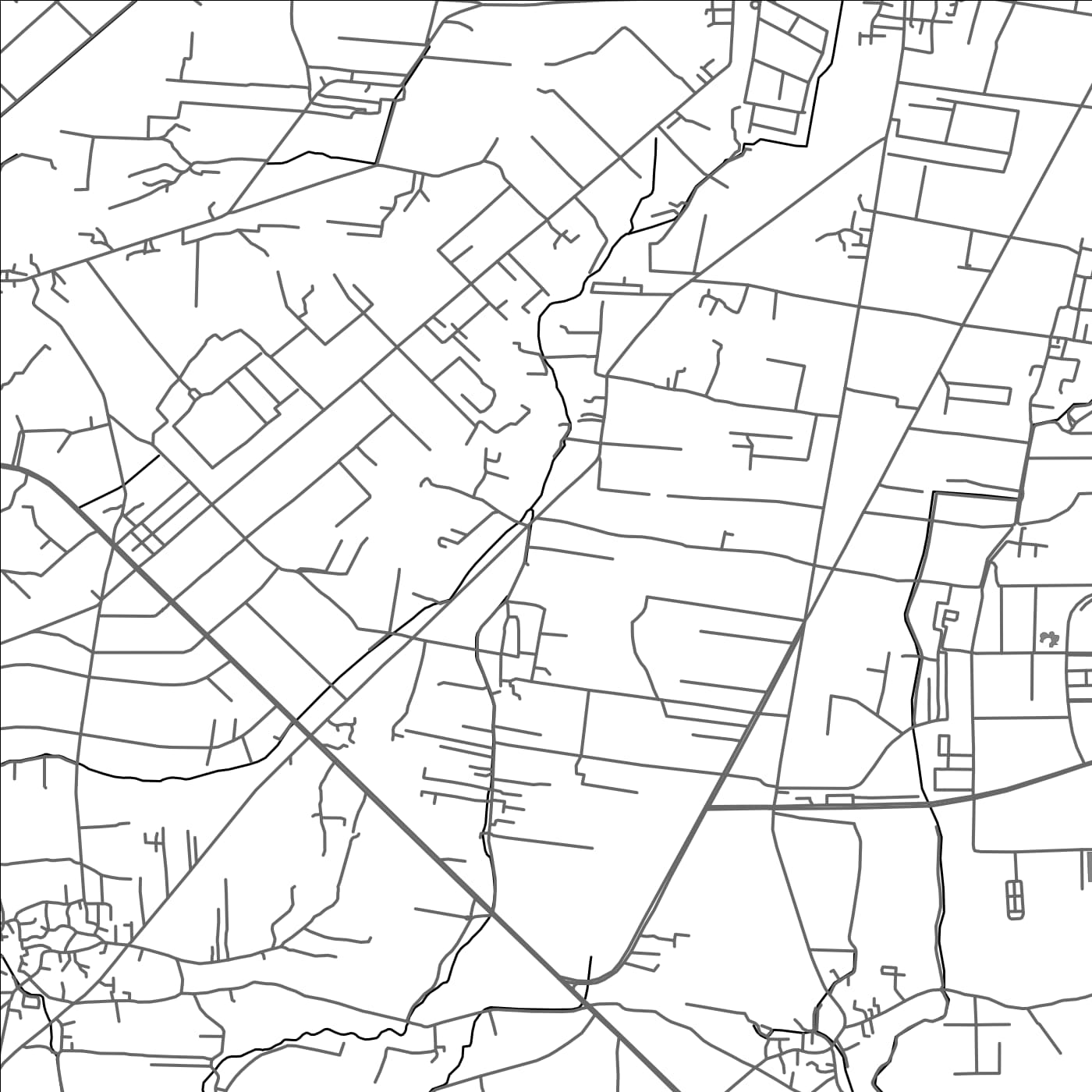 ROAD MAP OF NEIBU, TAIWAN BY MAPBAKES