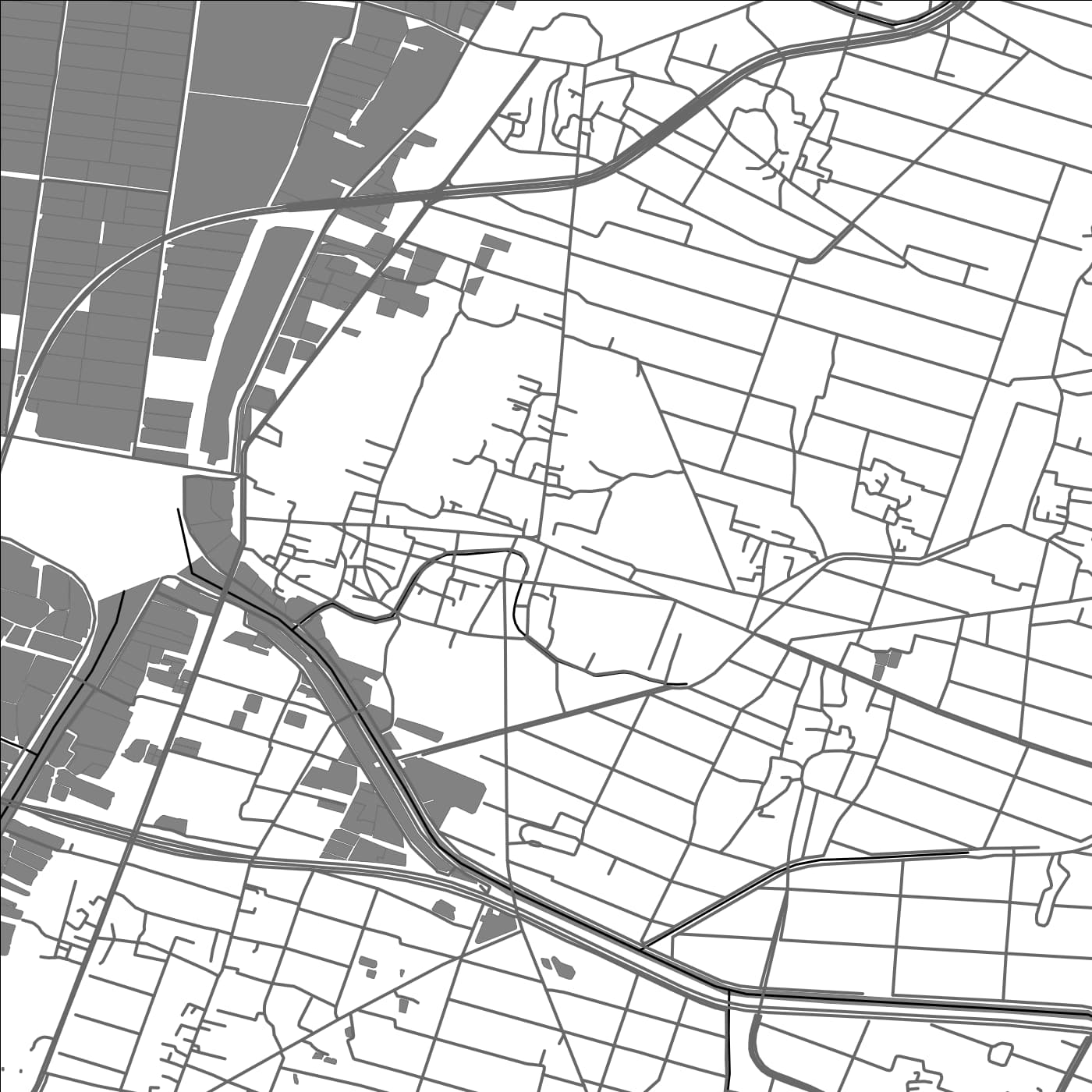 ROAD MAP OF TAIXI, TAIWAN BY MAPBAKES