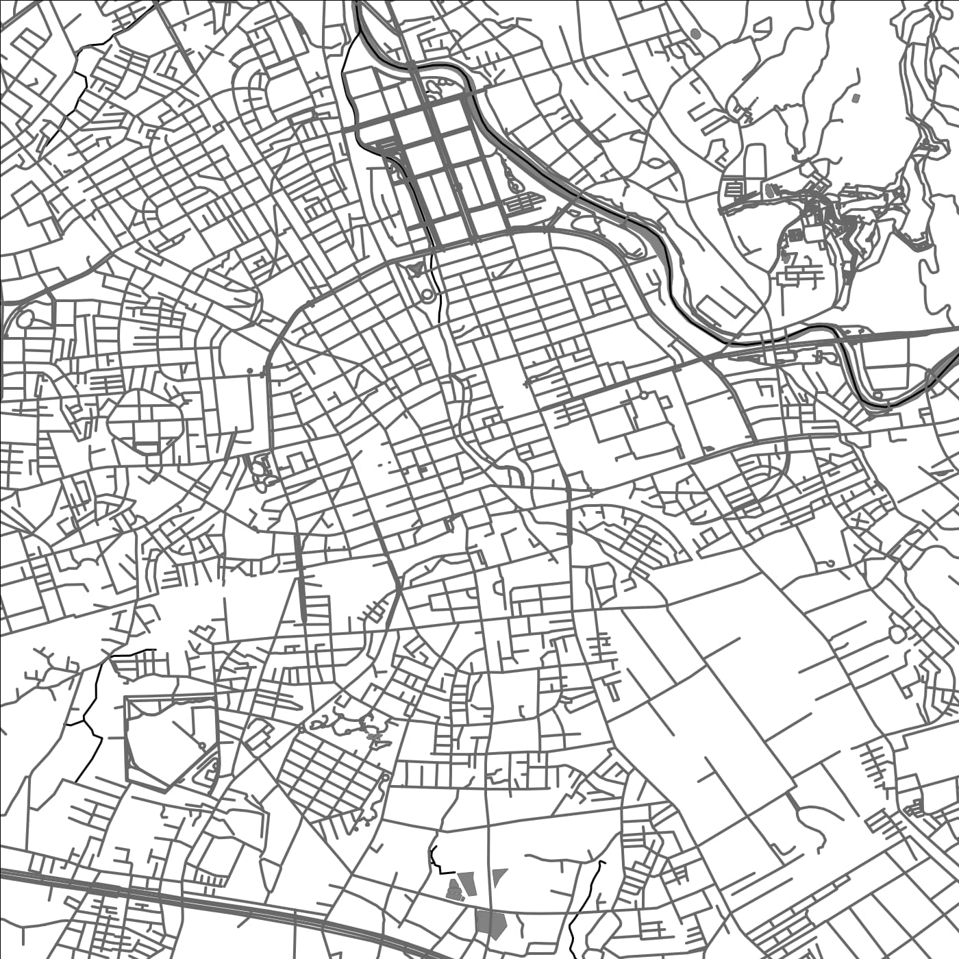 ROAD MAP OF TAOYUAN DISTRICT, TAIWAN BY MAPBAKES