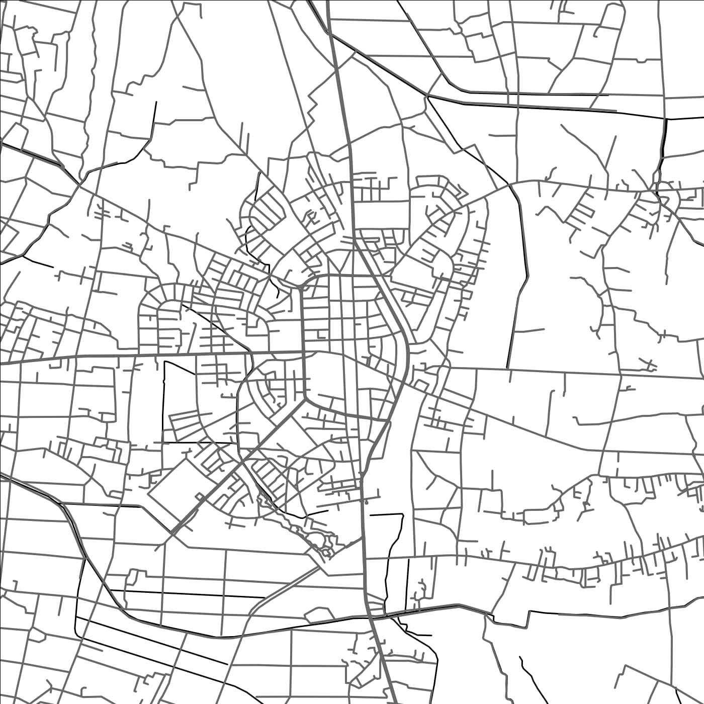 ROAD MAP OF XIHU, TAIWAN BY MAPBAKES