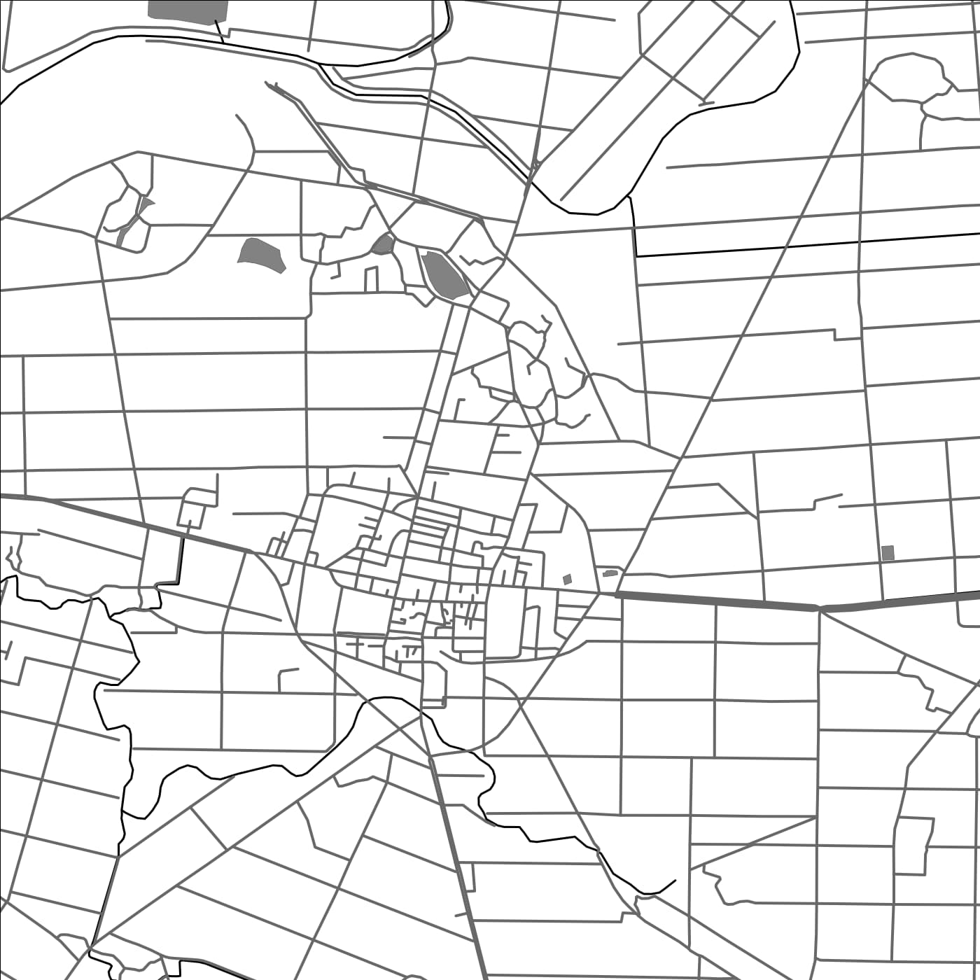 ROAD MAP OF XINGANG, TAIWAN BY MAPBAKES