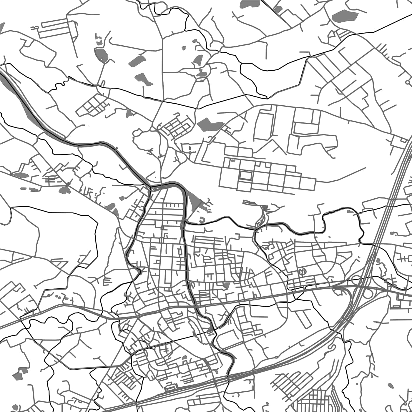 ROAD MAP OF YANGMEI, TAIWAN BY MAPBAKES