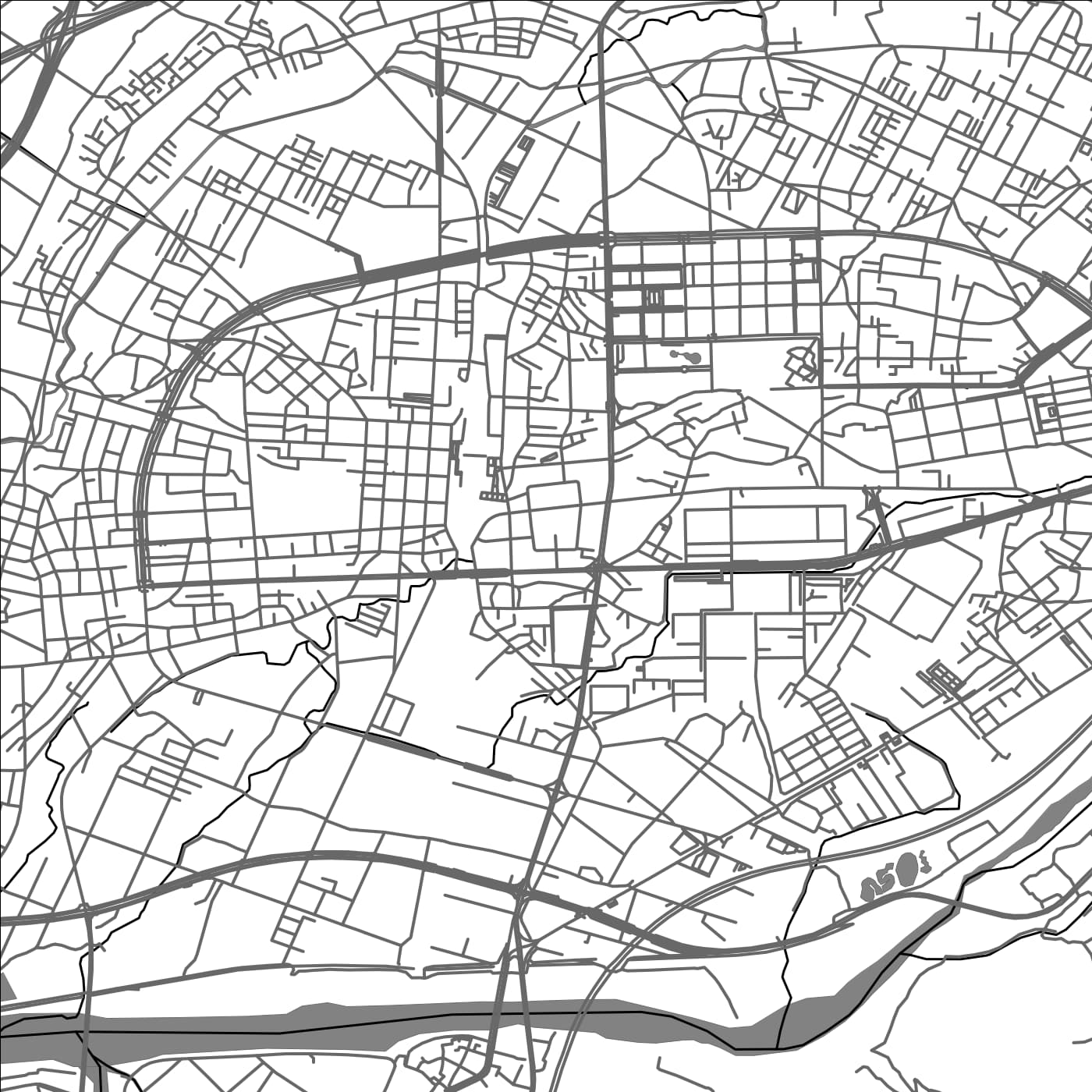 ROAD MAP OF ZHUNAN, TAIWAN BY MAPBAKES