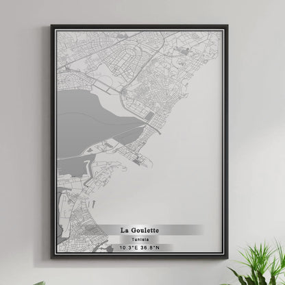 ROAD MAP OF LA GOULETTE, TUNISIA BY MAPBAKES