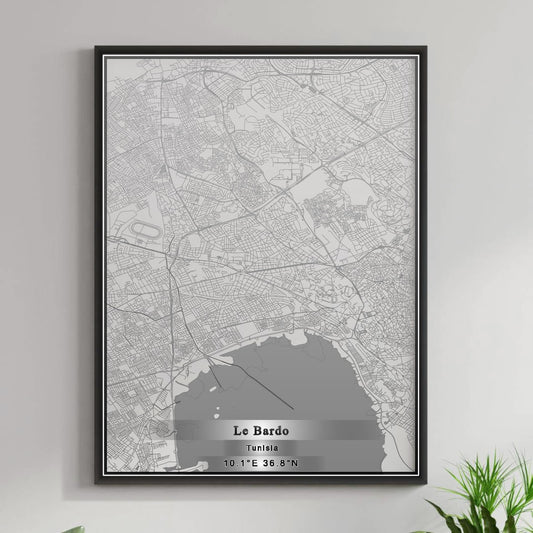 ROAD MAP OF LE BARDO, TUNISIA BY MAPBAKES