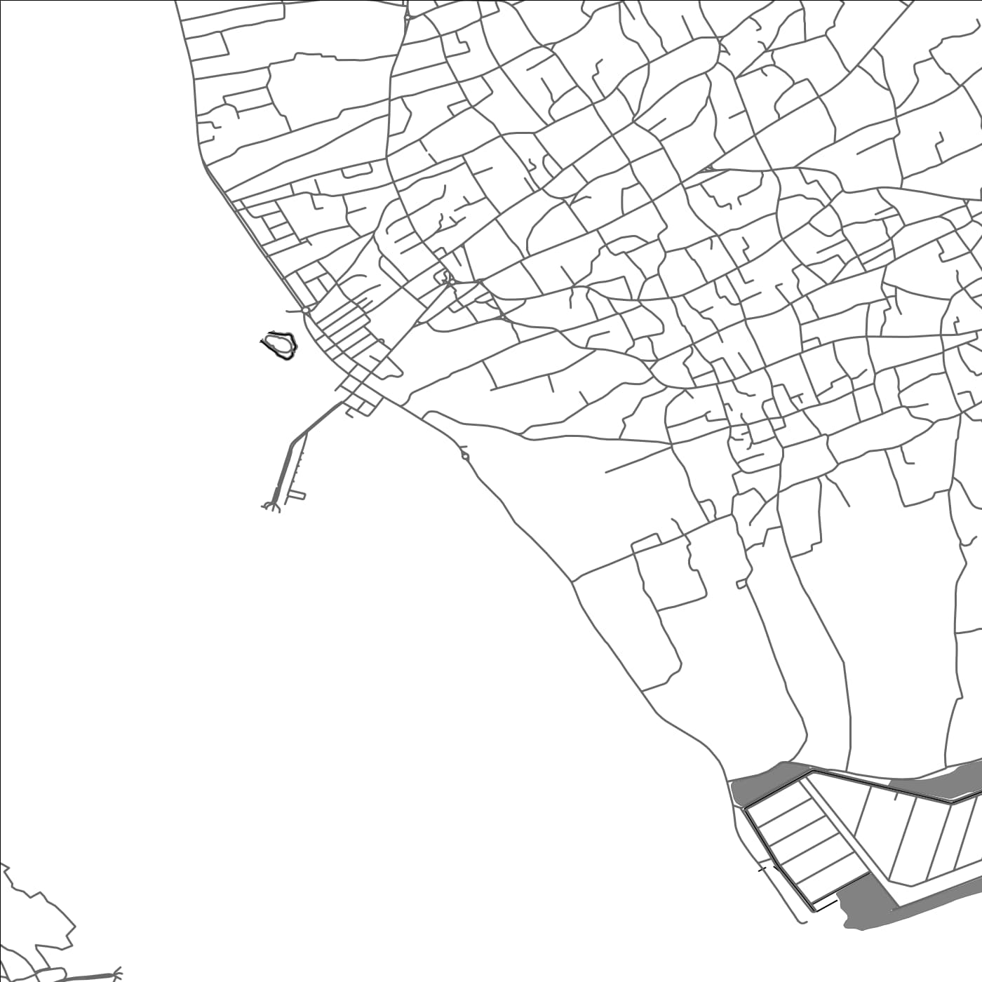 ROAD MAP OF AJIM, TUNISIA BY MAPBAKES