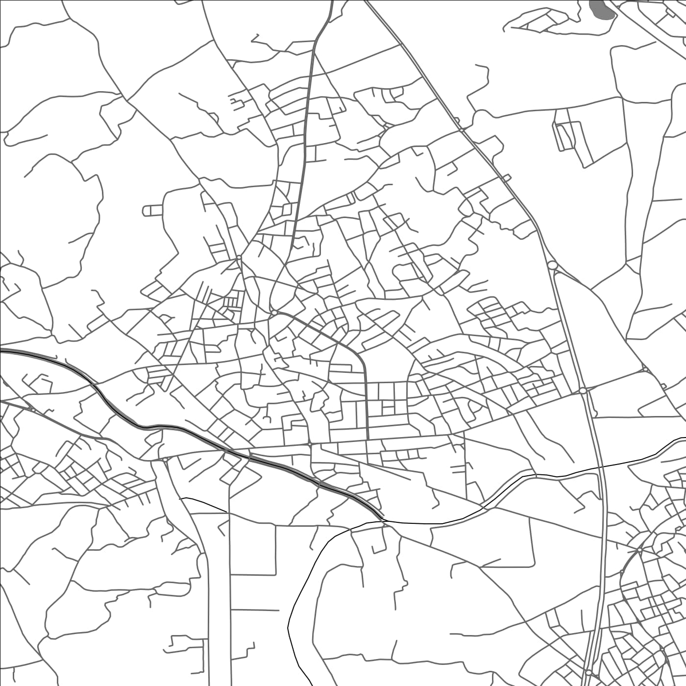 ROAD MAP OF AKOUDA, TUNISIA BY MAPBAKES