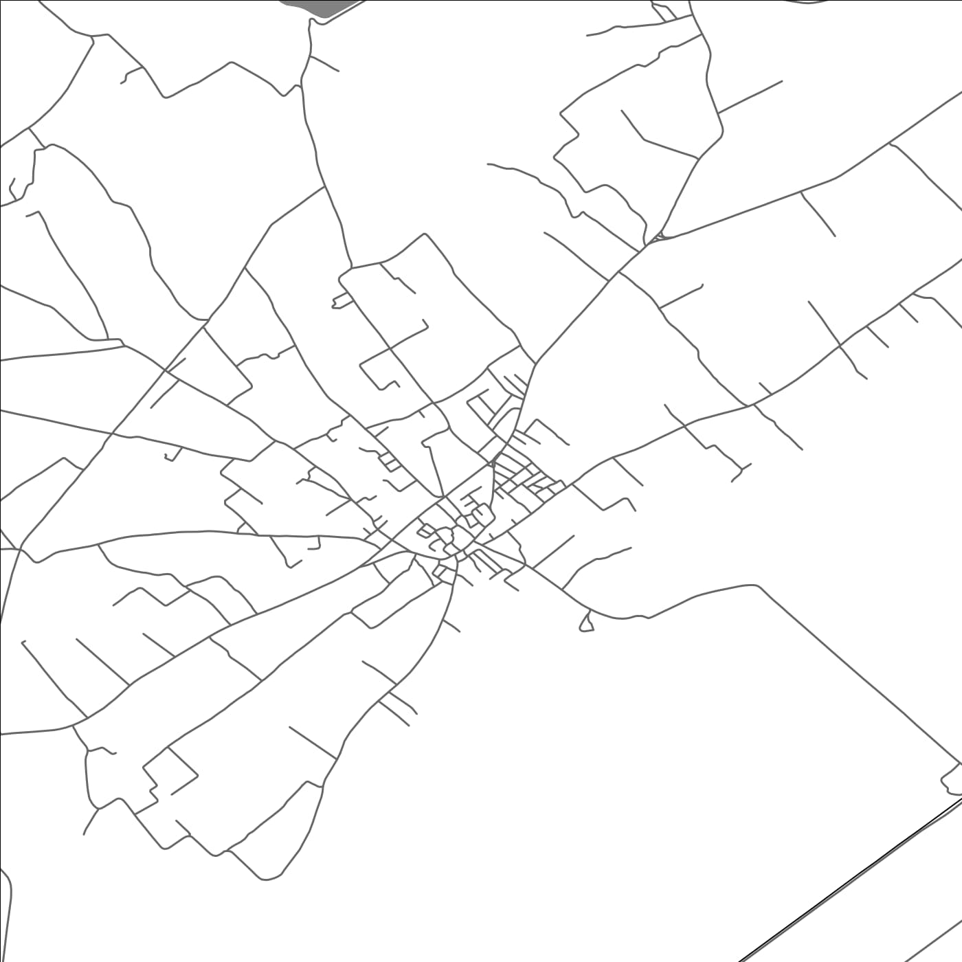 ROAD MAP OF AOUSDJA, TUNISIA BY MAPBAKES