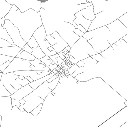 ROAD MAP OF AOUSDJA, TUNISIA BY MAPBAKES