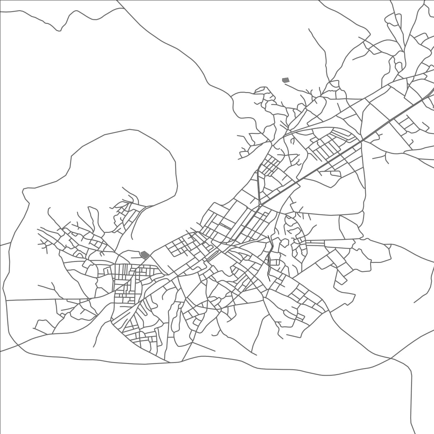 ROAD MAP OF AR RUDAYYIF, TUNISIA BY MAPBAKES