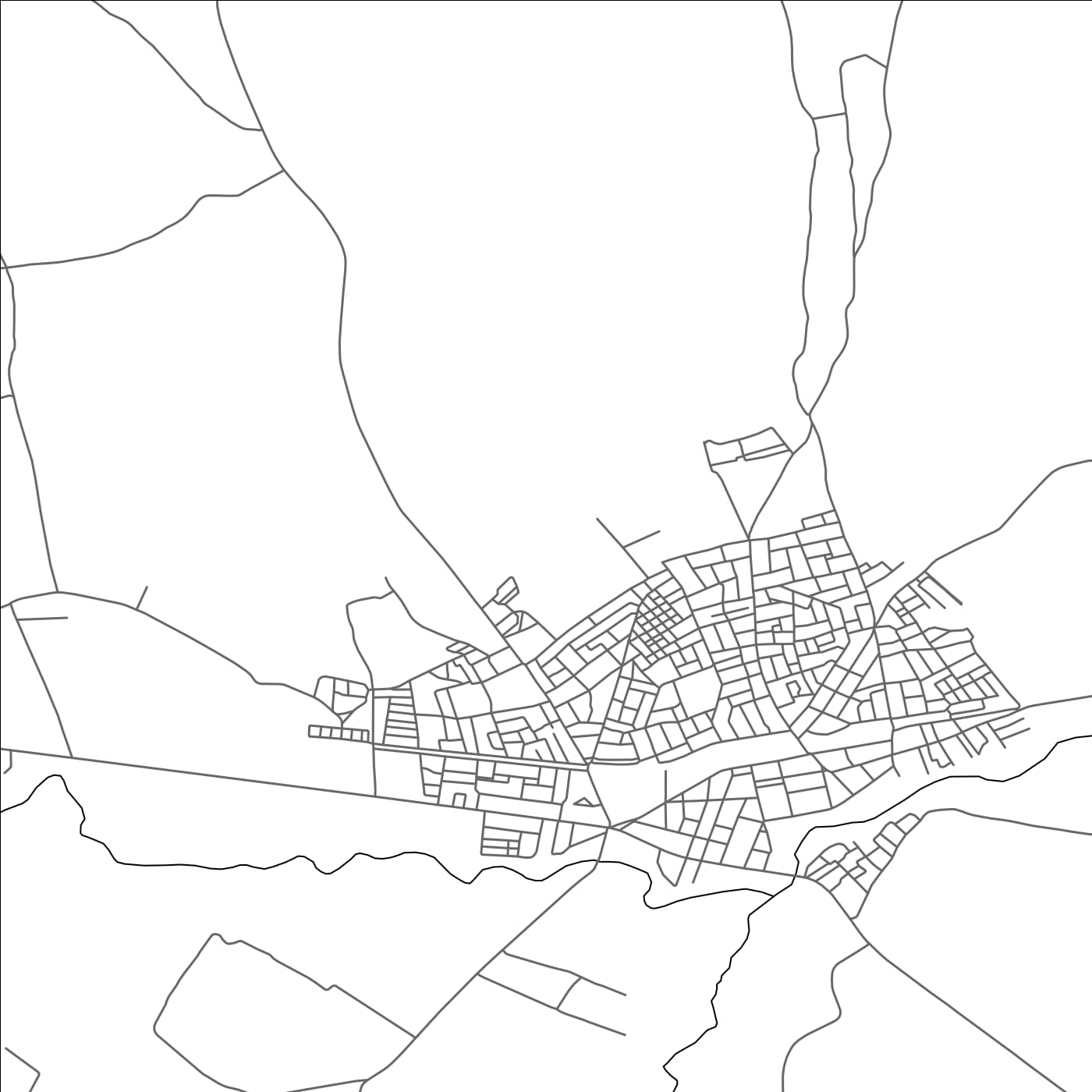 ROAD MAP OF AS SARS, TUNISIA BY MAPBAKES