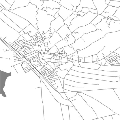 ROAD MAP OF BEKALTA, TUNISIA BY MAPBAKES