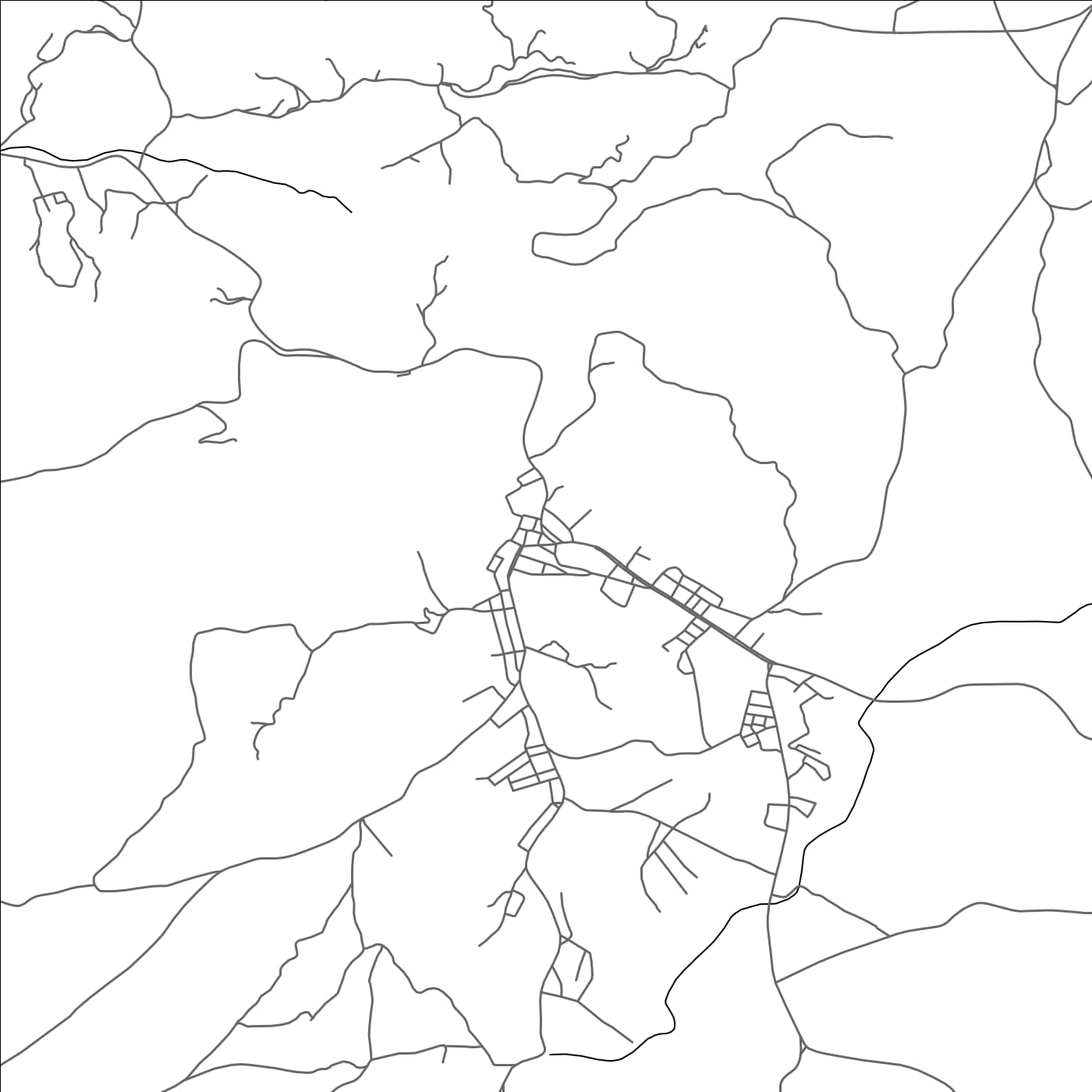 ROAD MAP OF BENI KHEDDACHE, TUNISIA BY MAPBAKES