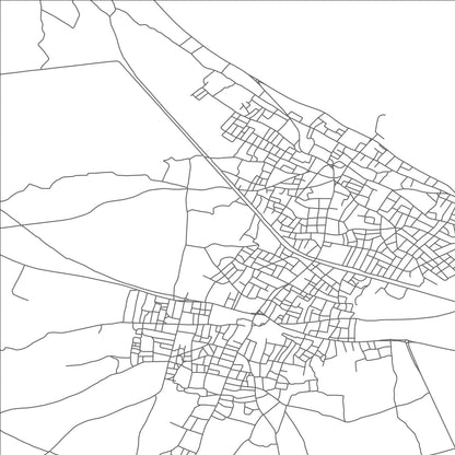 ROAD MAP OF BENNANE, TUNISIA BY MAPBAKES