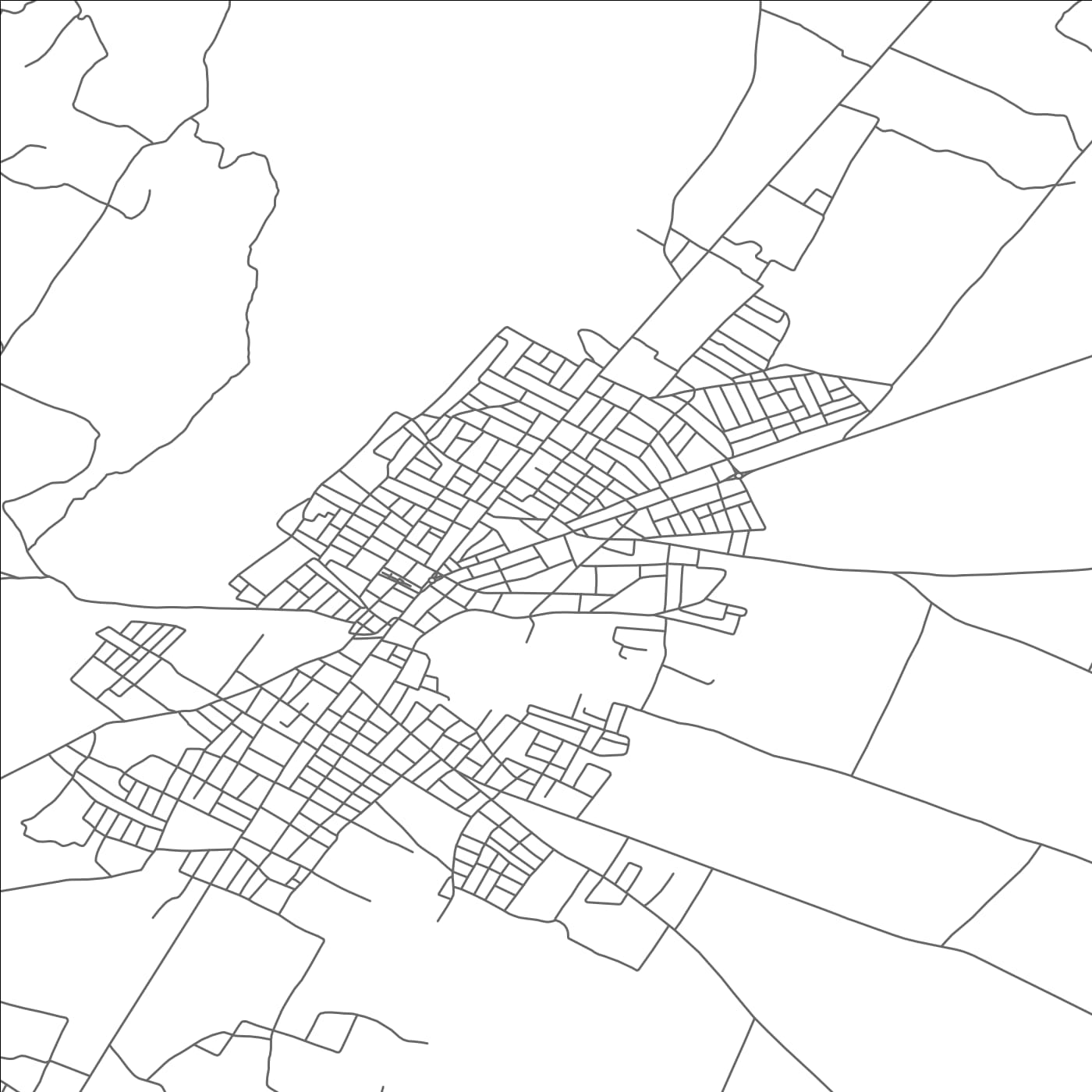 ROAD MAP OF BIR EL HAFEY, TUNISIA BY MAPBAKES