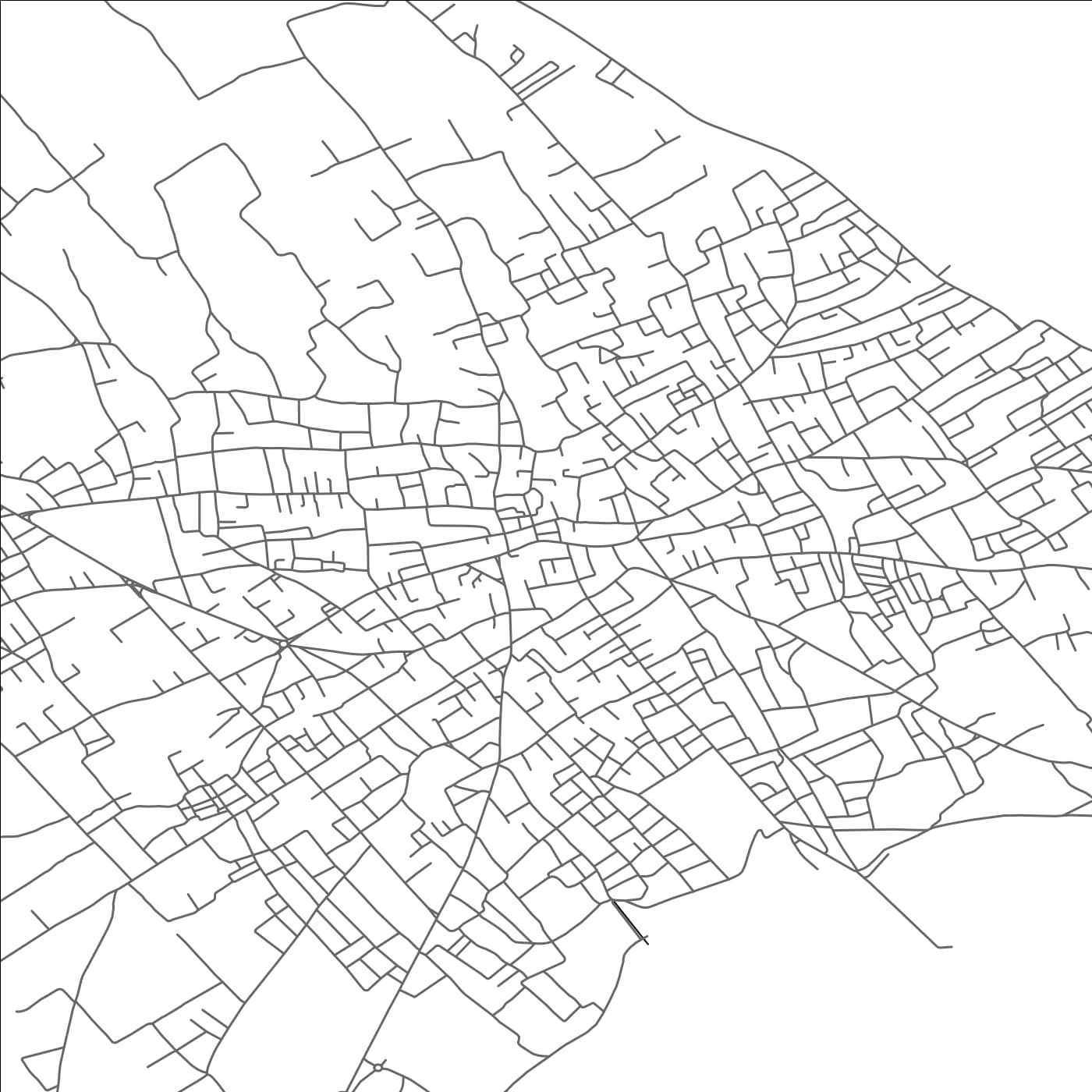 ROAD MAP OF CHEBBA, TUNISIA BY MAPBAKES