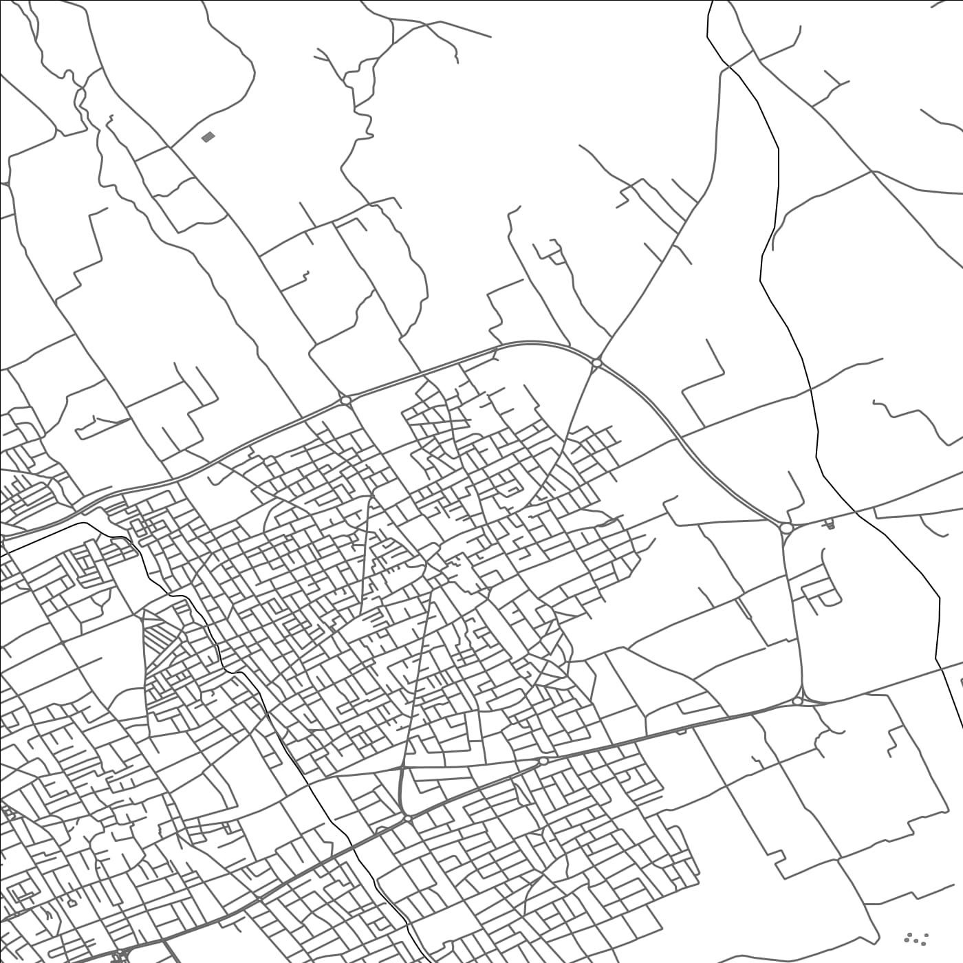 ROAD MAP OF DAR CHABANNE, TUNISIA BY MAPBAKES