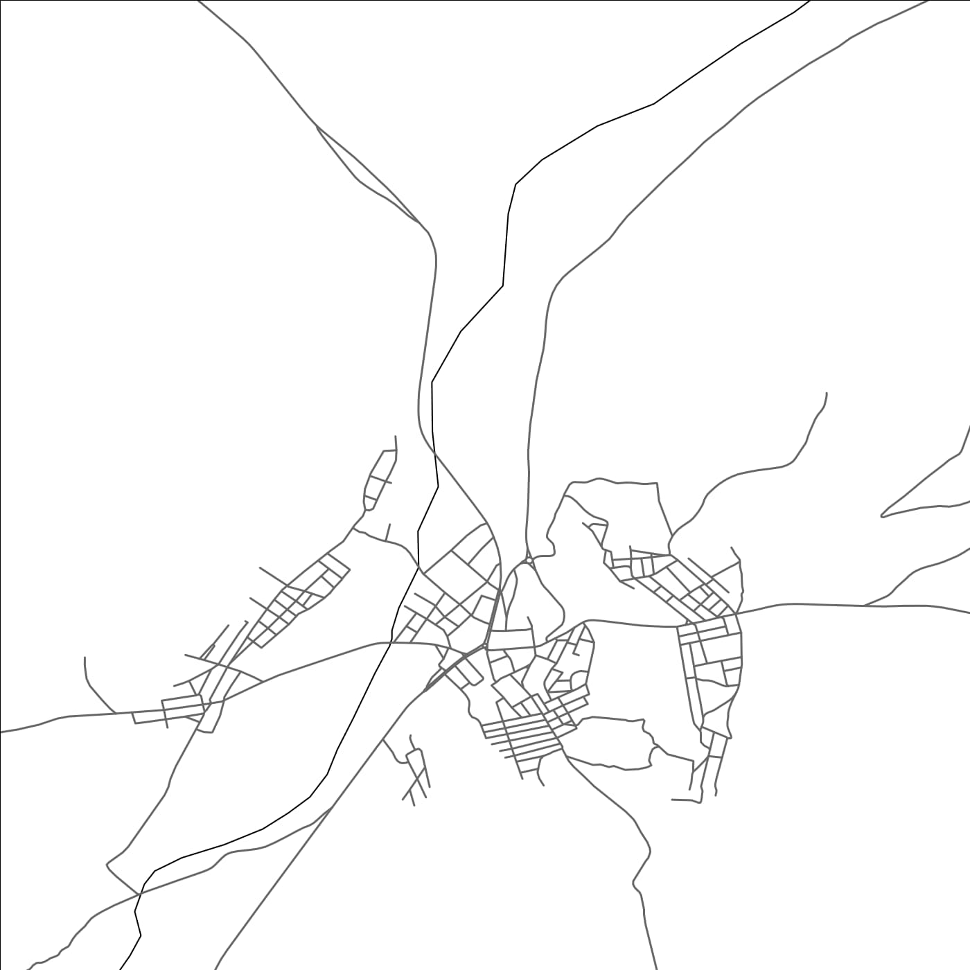 ROAD MAP OF DEHIBA, TUNISIA BY MAPBAKES