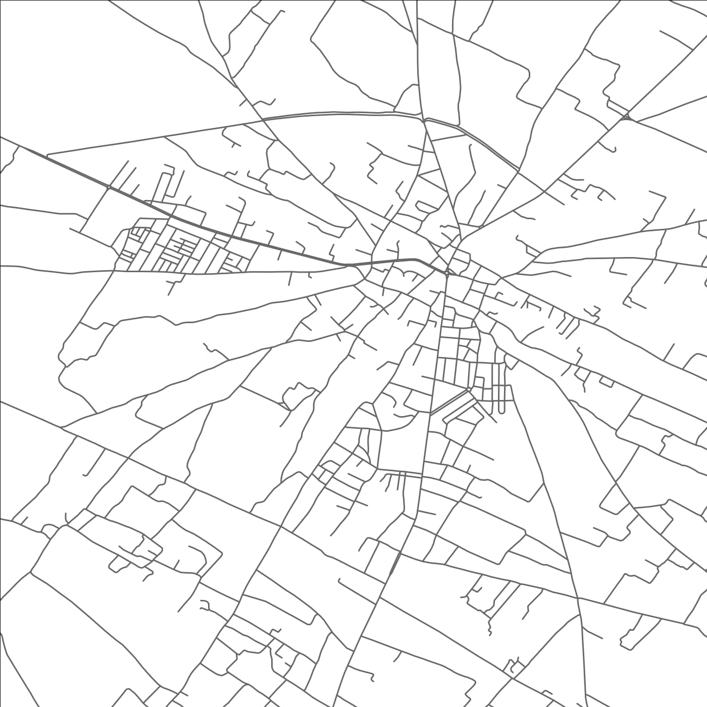 ROAD MAP OF DJEBENIANA, TUNISIA BY MAPBAKES