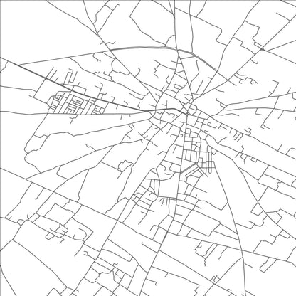 ROAD MAP OF DJEBENIANA, TUNISIA BY MAPBAKES