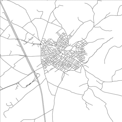 ROAD MAP OF EL ALIA, TUNISIA BY MAPBAKES