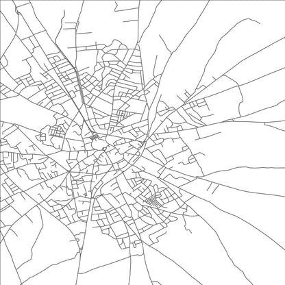 ROAD MAP OF EL JEM, TUNISIA BY MAPBAKES