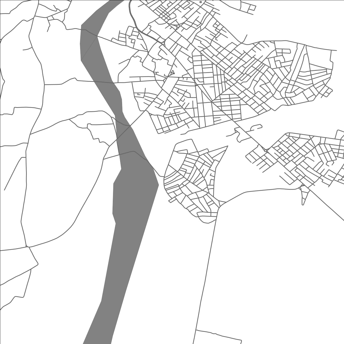 ROAD MAP OF EL KSAR, TUNISIA BY MAPBAKES