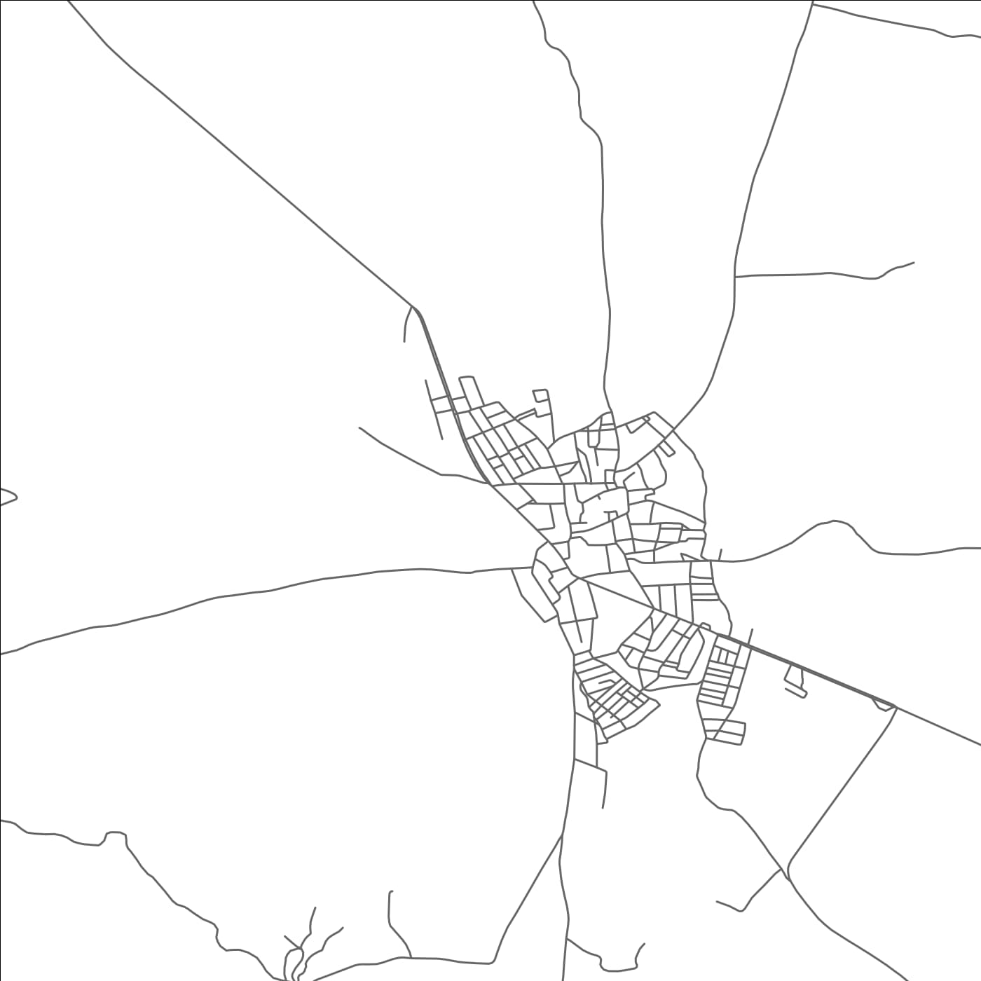 ROAD MAP OF EL KSOUR, TUNISIA BY MAPBAKES