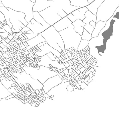 ROAD MAP OF EL MAAMOURA, TUNISIA BY MAPBAKES