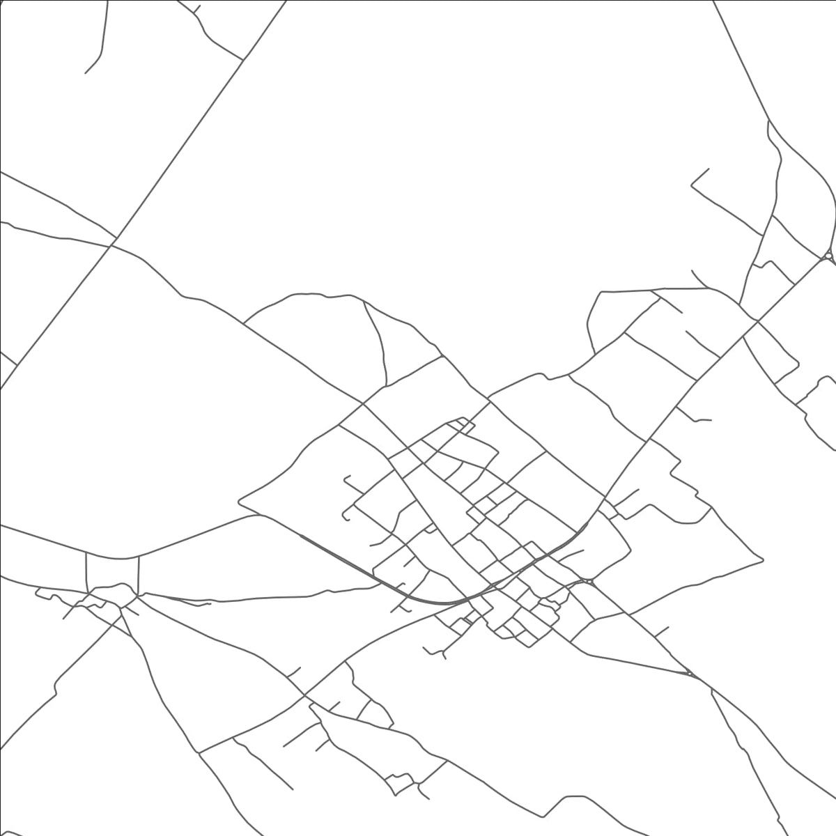 ROAD MAP OF EL MIDA, TUNISIA BY MAPBAKES