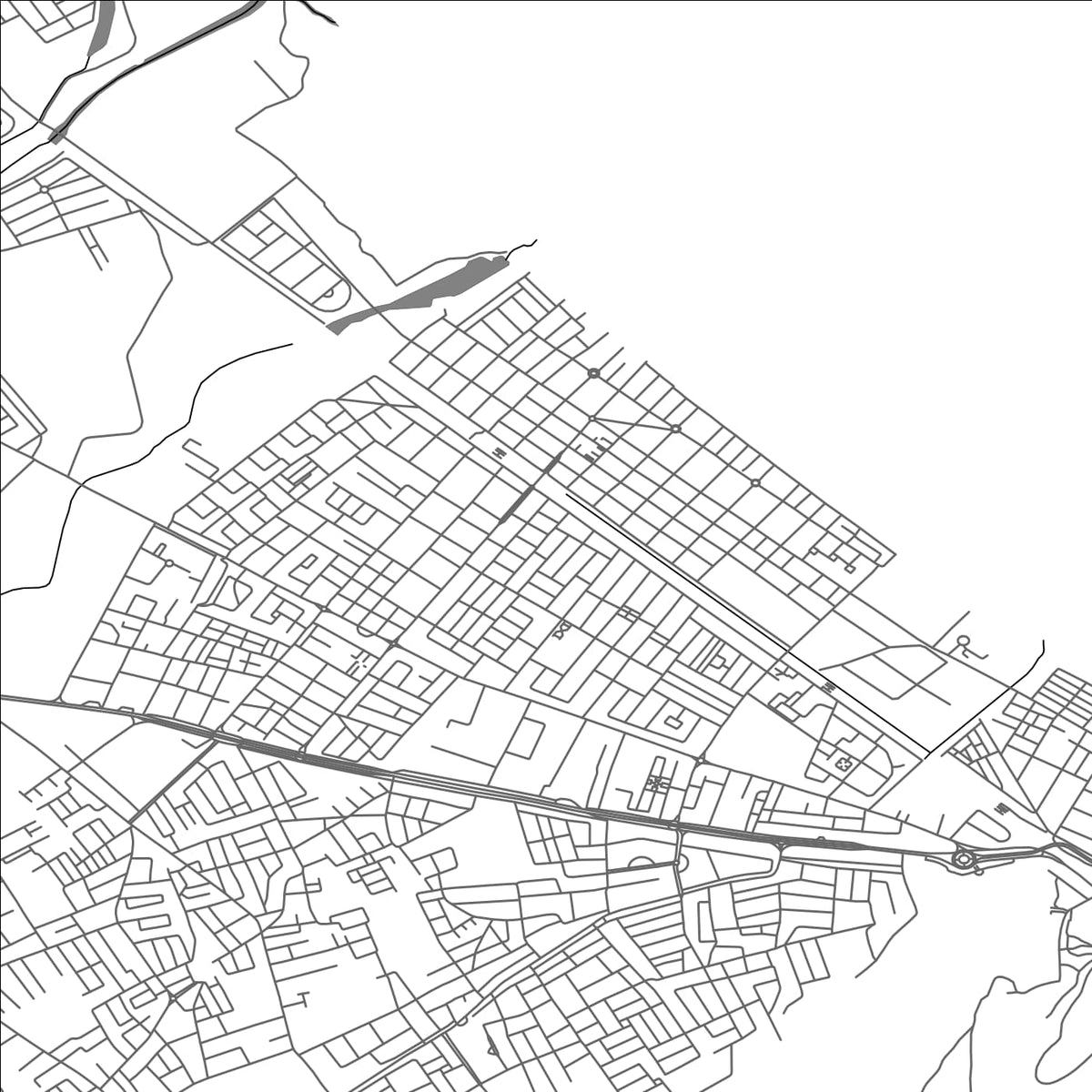 ROAD MAP OF EZ ZAHRA, TUNISIA BY MAPBAKES