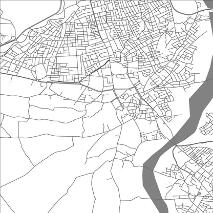 ROAD MAP OF GAFSA, TUNISIA BY MAPBAKES