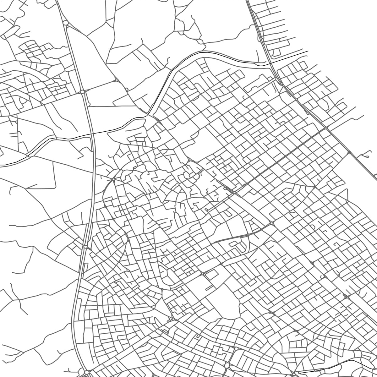 ROAD MAP OF HAMMAM SOUSSE, TUNISIA BY MAPBAKES