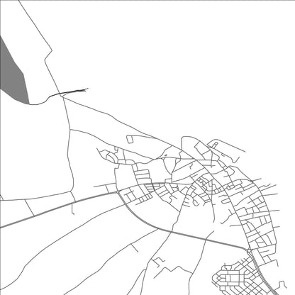 ROAD MAP OF HARQALAH, TUNISIA BY MAPBAKES