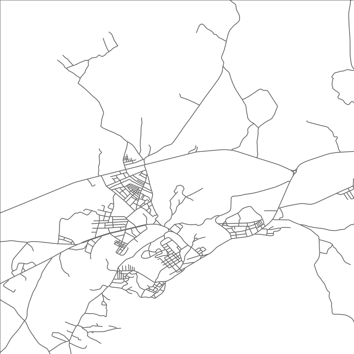 ROAD MAP OF JERISSA, TUNISIA BY MAPBAKES