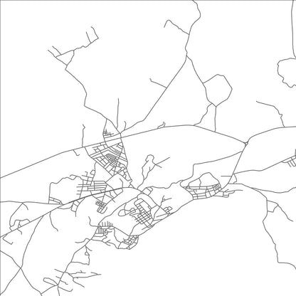 ROAD MAP OF JERISSA, TUNISIA BY MAPBAKES