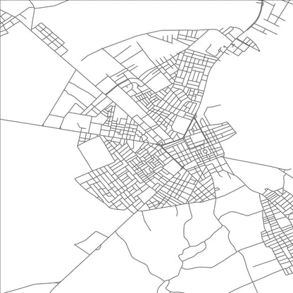 ROAD MAP OF KEBILI, TUNISIA BY MAPBAKES