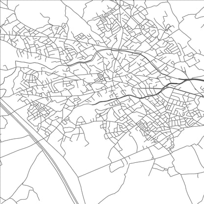 ROAD MAP OF KELAA KEBIRA, TUNISIA BY MAPBAKES