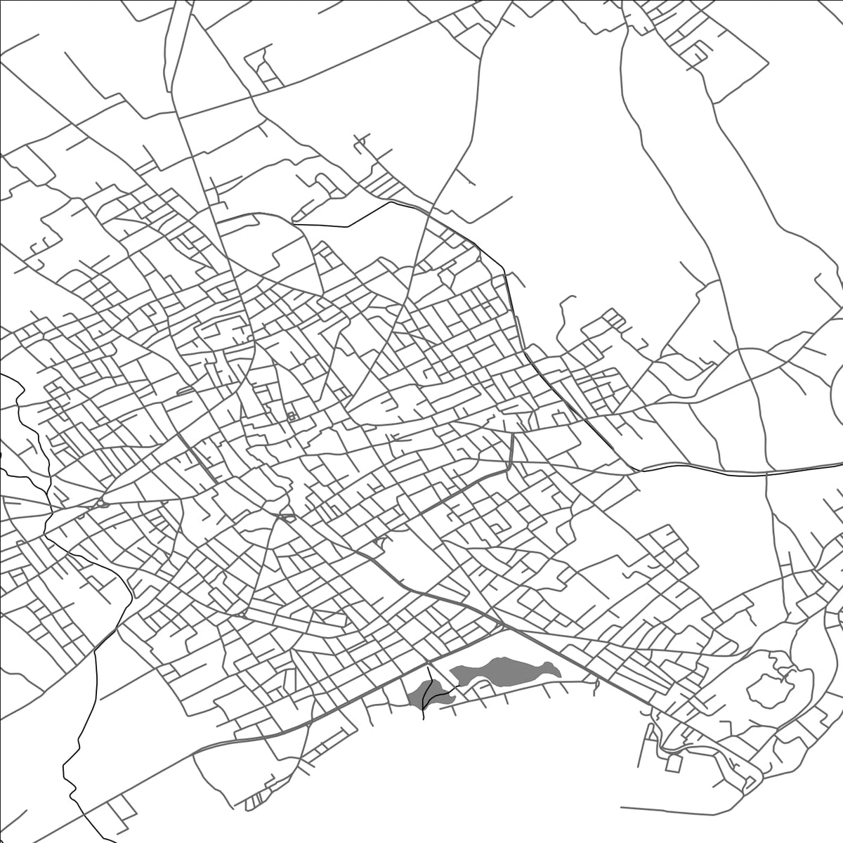 ROAD MAP OF KÉLIBIA, TUNISIA BY MAPBAKES
