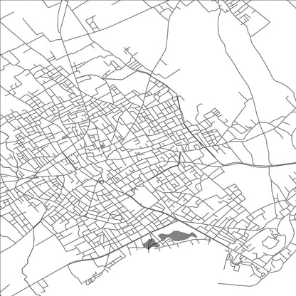 ROAD MAP OF KÉLIBIA, TUNISIA BY MAPBAKES