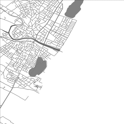 ROAD MAP OF KORBA, TUNISIA BY MAPBAKES