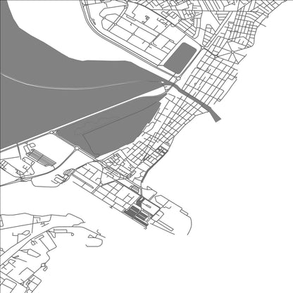 ROAD MAP OF LA GOULETTE, TUNISIA BY MAPBAKES