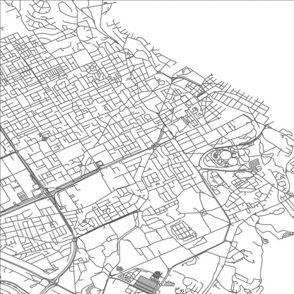 ROAD MAP OF LA MARSA, TUNISIA BY MAPBAKES