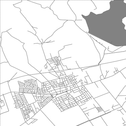 ROAD MAP OF LA MORNAGHIA, TUNISIA BY MAPBAKES