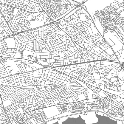 ROAD MAP OF LE BARDO, TUNISIA BY MAPBAKES