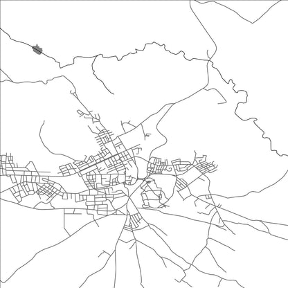 ROAD MAP OF MAKTAR, TUNISIA BY MAPBAKES