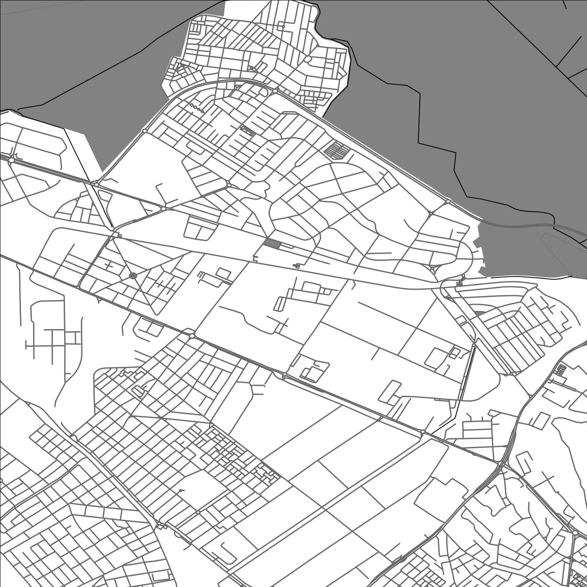 ROAD MAP OF MELLOULÈCHE, TUNISIA BY MAPBAKES