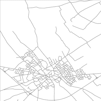 ROAD MAP OF MENZEL KAMEL, TUNISIA BY MAPBAKES