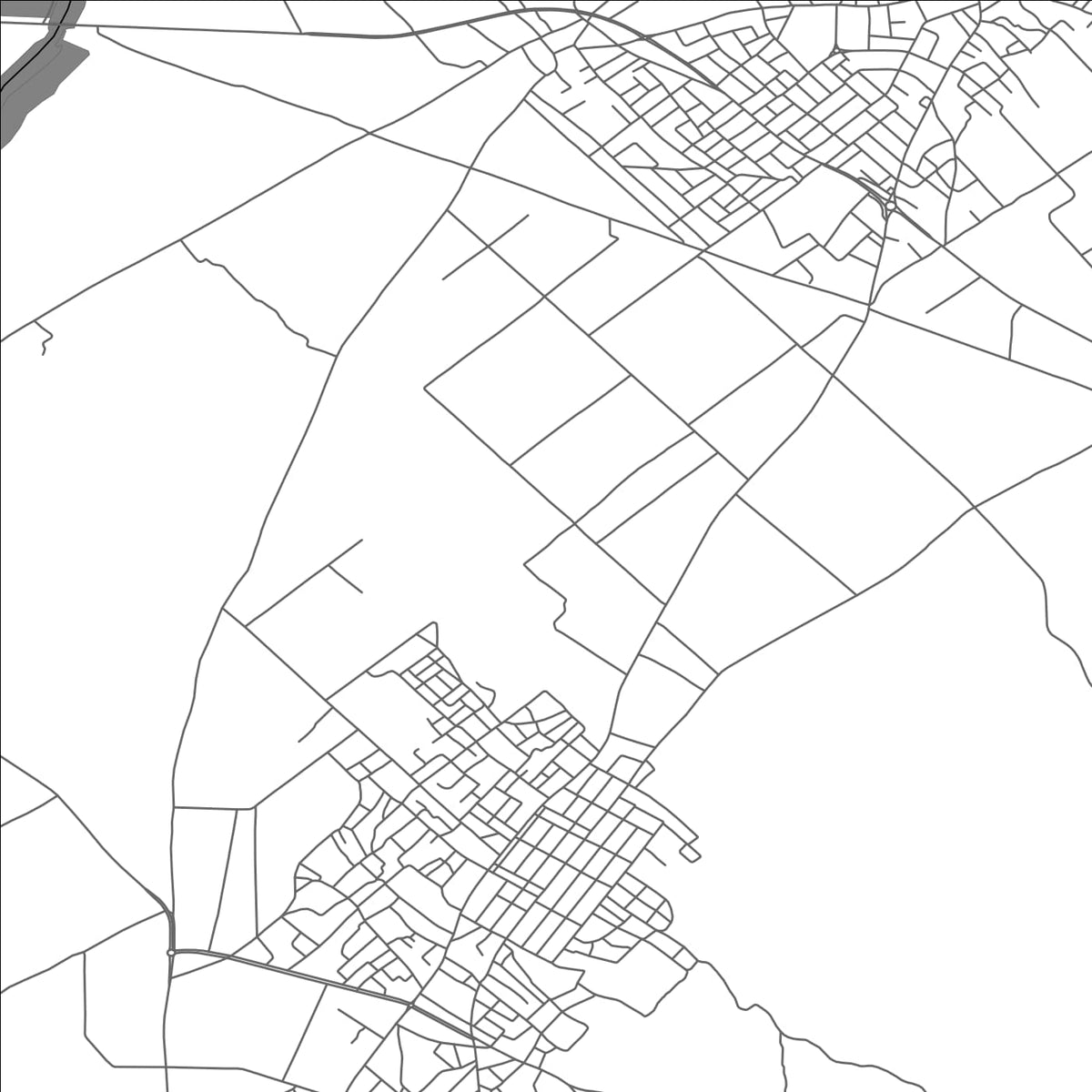 ROAD MAP OF MESDOUR, TUNISIA BY MAPBAKES